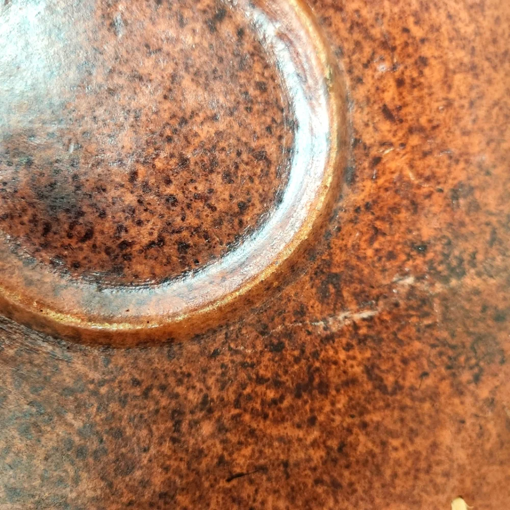 Indonesian Hand Carved Pottery‎ Plate